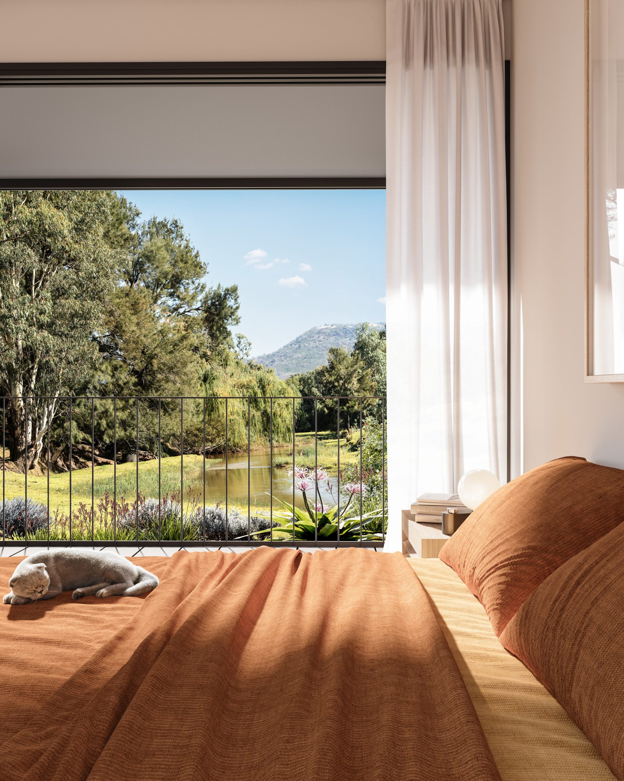 Fortis-house-exterior-image-prefab-architecture-clear-day-image-render-3d-visualisation-archviz-bushfire-bedroom