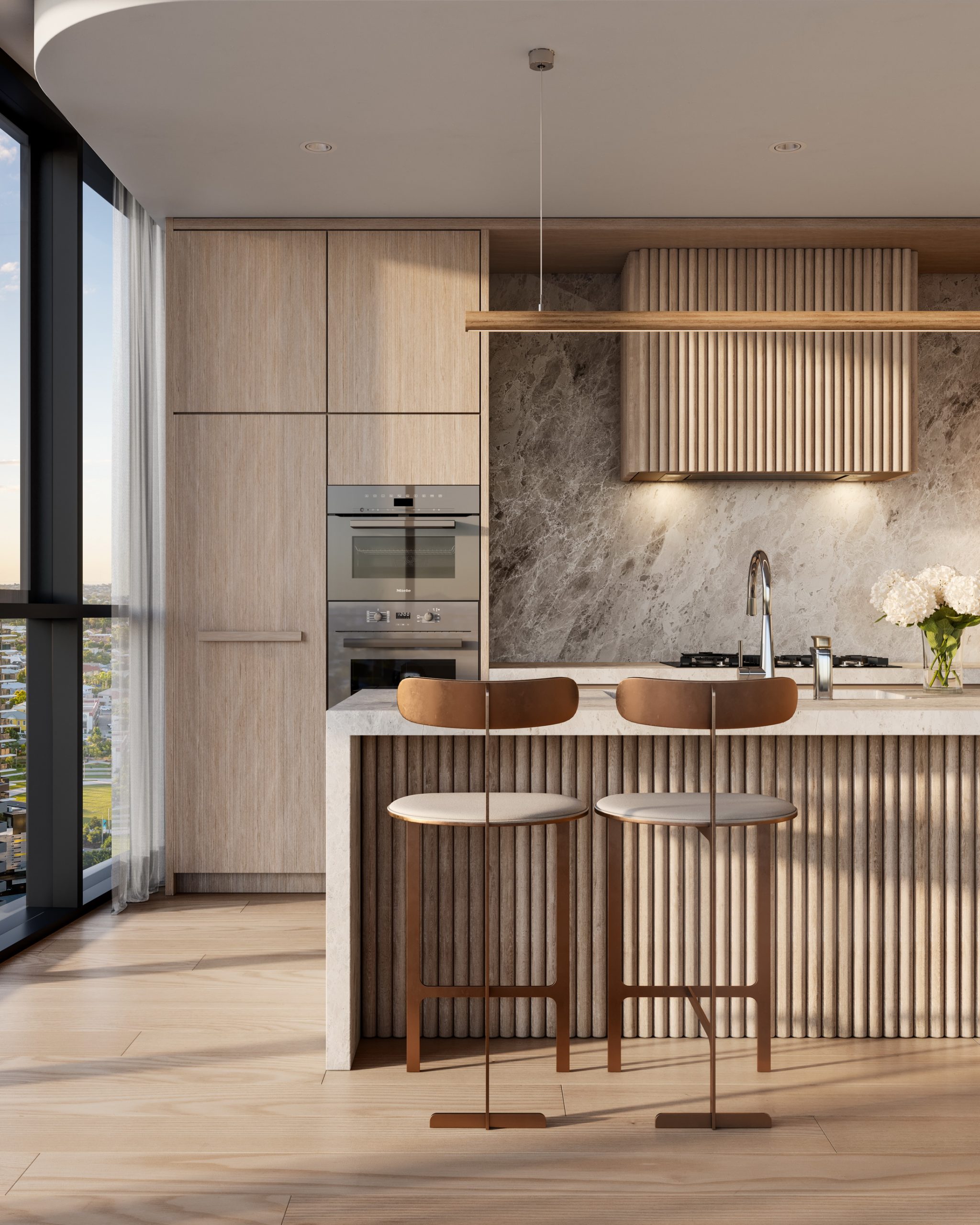 Rivello-queensland-render-3d-fkd-studio-architecture-luxury-interior-design-kitchen-penthouse